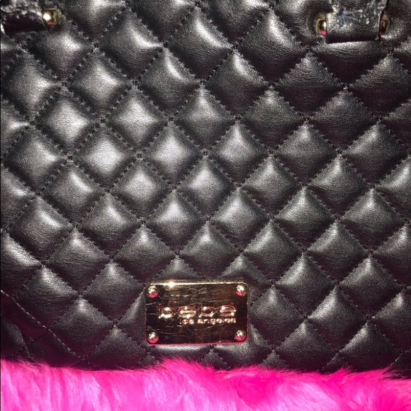 Bebe black Danielle satchel purse - Picture 11 of 16